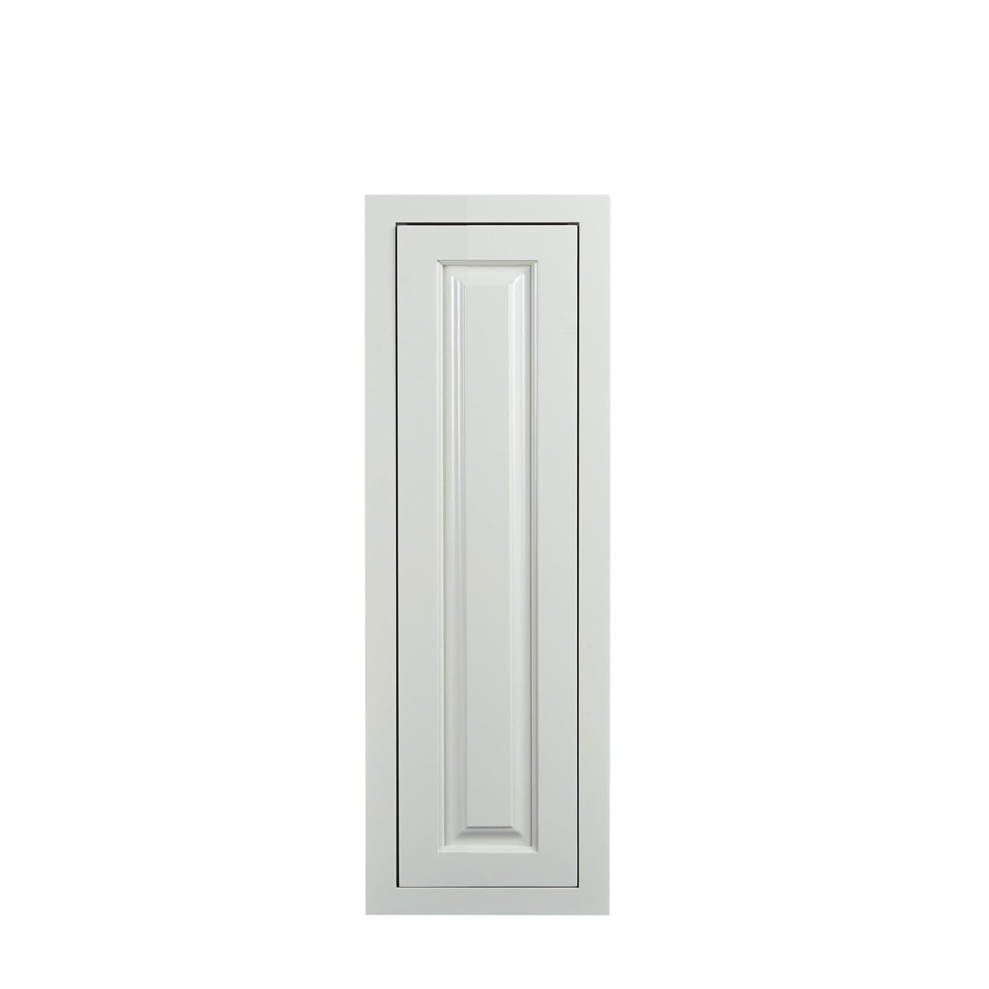 30" Tall Vintage White Inset Raised Panel Wall Cabinet - Single Door 9", 12", 15", 18" & 21"