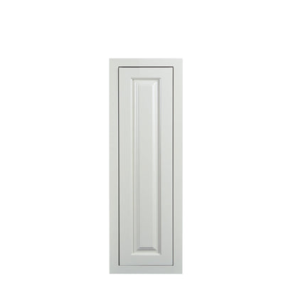 30" Tall Vintage White Inset Raised Panel Wall Cabinet - Single Door 9", 12", 15", 18" & 21"