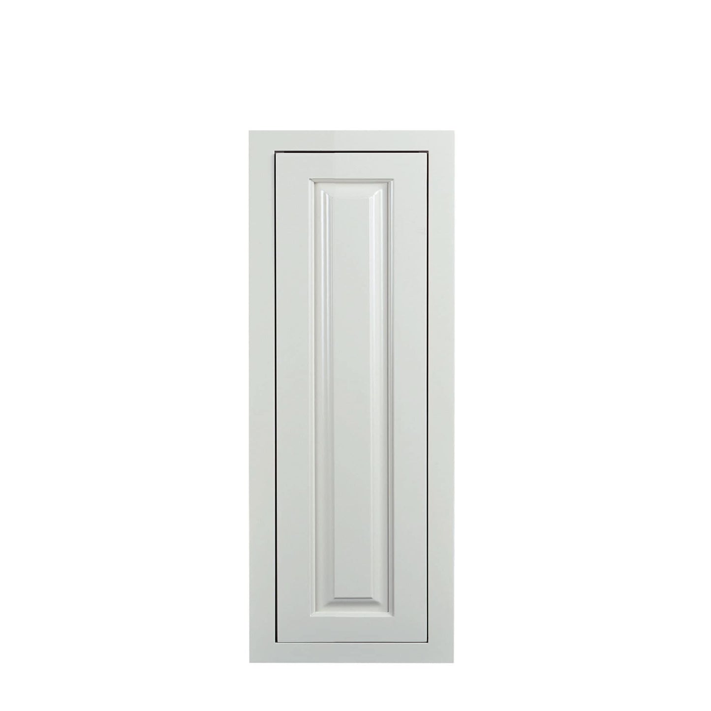 30" Tall Vintage White Inset Raised Panel Wall Cabinet - Single Door 9", 12", 15", 18" & 21"