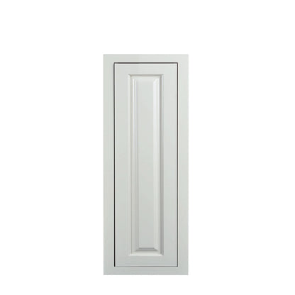 30" Tall Vintage White Inset Raised Panel Wall Cabinet - Single Door 9", 12", 15", 18" & 21"