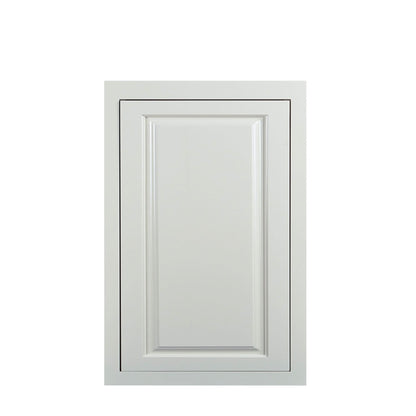 30" Tall Vintage White Inset Raised Panel Wall Cabinet - Single Door 9", 12", 15", 18" & 21"