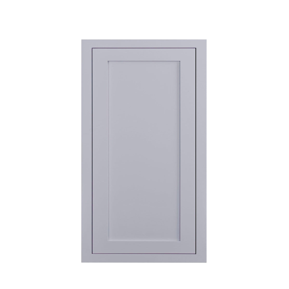 39" Tall Light Gray Inset Shaker Wall Cabinet - Single Door - 9", 12", 15", 18" & 21" Wide