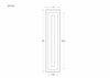 39" Tall Light Gray Inset Shaker Wall Cabinet - Single Door - 9" Wide