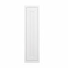 39" Tall Snow White Inset Shaker Wall Cabinet - Single Door 9", 12", 15", 18" & 21"