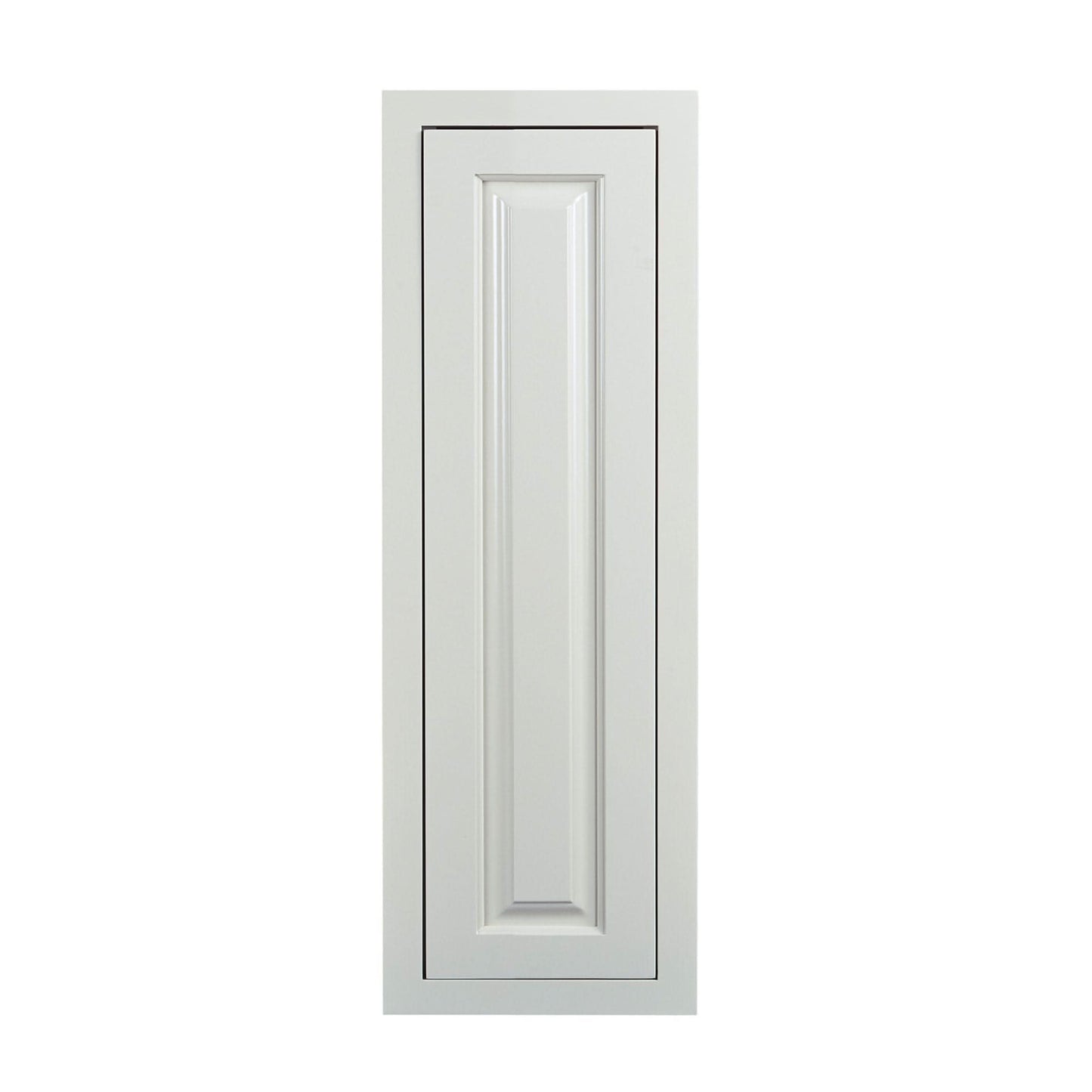 39" Tall Vintage White Inset Raised Panel Wall Cabinet - Single Door 9", 12", 15", 18" & 21"