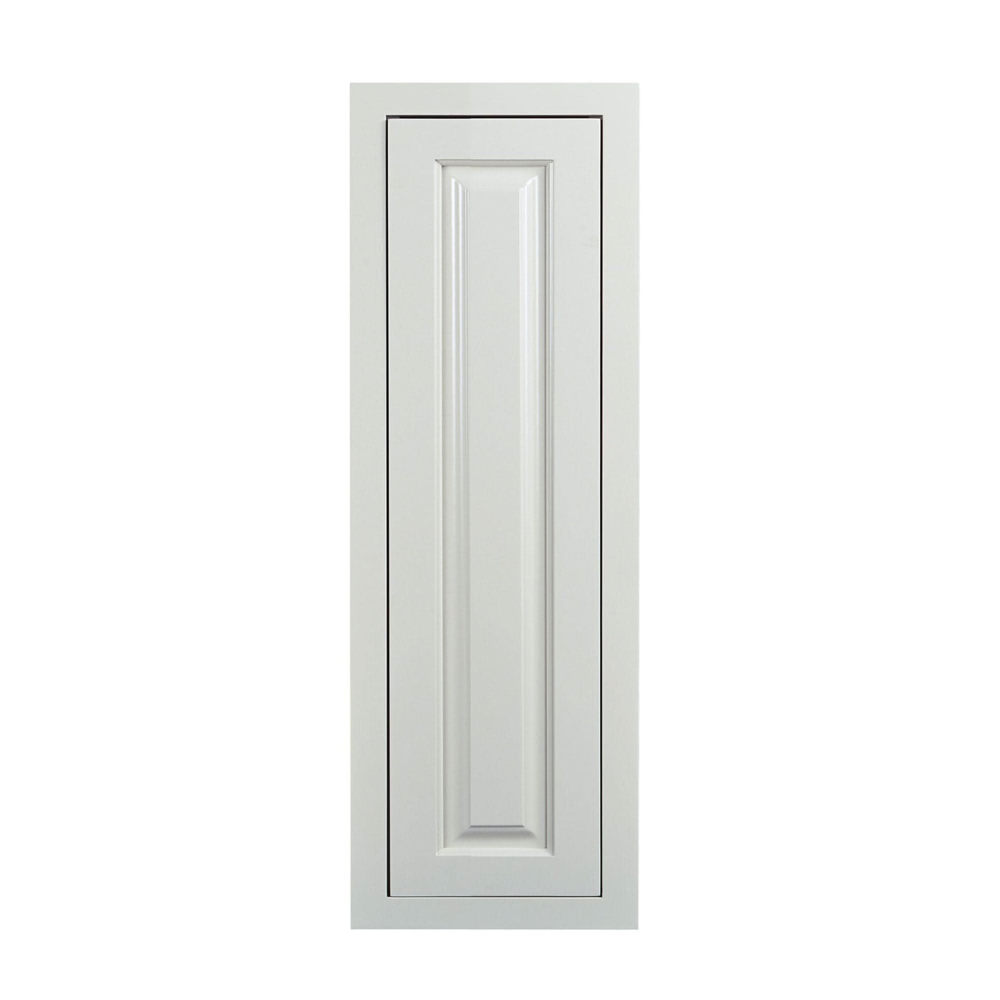 39" Tall Vintage White Inset Raised Panel Wall Cabinet - Single Door 9", 12", 15", 18" & 21"