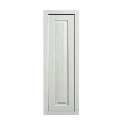 39" Tall Vintage White Inset Raised Panel Wall Cabinet - Single Door 9", 12", 15", 18" & 21"