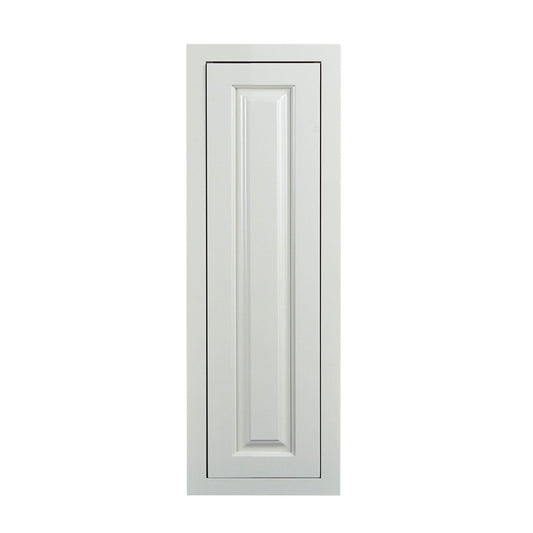 39" Tall Vintage White Inset Raised Panel Wall Cabinet - Single Door 9", 12", 15", 18" & 21"