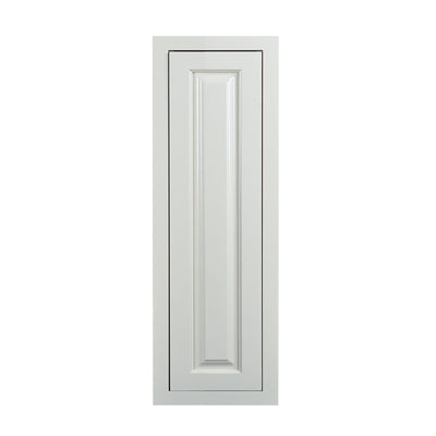 39" Tall Vintage White Inset Raised Panel Wall Cabinet - Single Door 9", 12", 15", 18" & 21"
