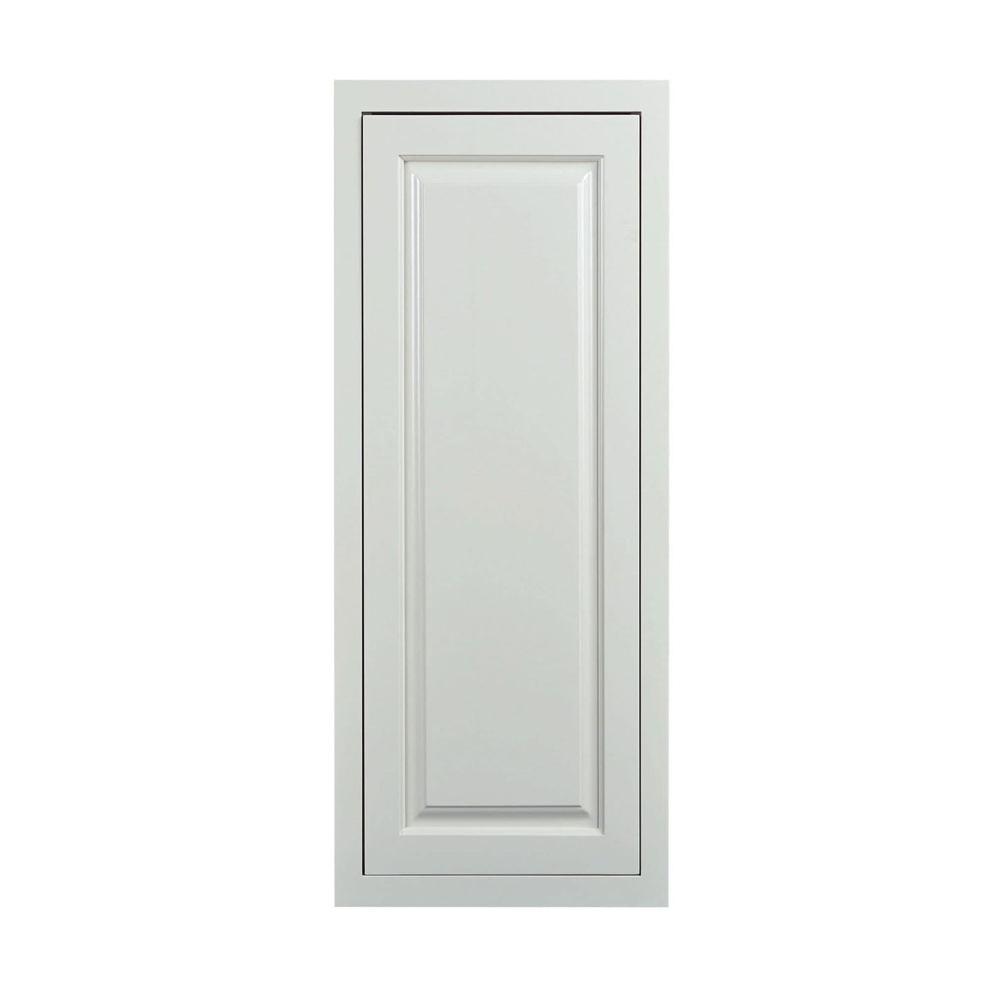 39" Tall Vintage White Inset Raised Panel Wall Cabinet - Single Door 9", 12", 15", 18" & 21"