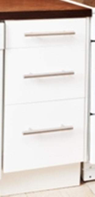 3 Drawer Base Modern Euro Slab Cabinet 12", 15", 18", 21", 24", 30" - RTA Wholesalers