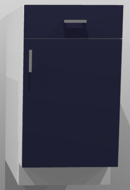 Base Modern Euro Slab Cabinet - One Door 6", 9", 12", 15", 18", 21" - RTA Wholesalers