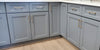 Double Shaker Dark Gray Full Overlay Spice Rack Pullout Base Cabinet 9" & 12" Wide