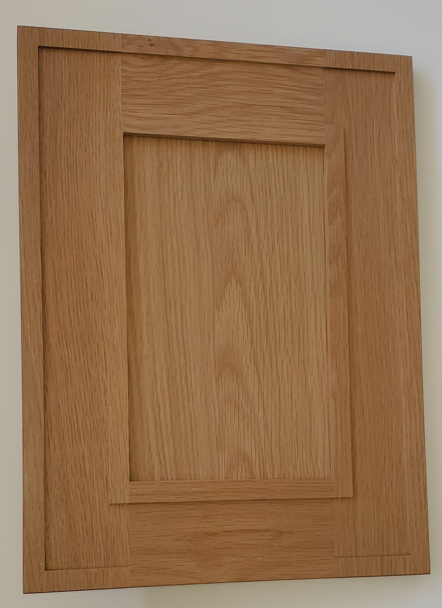 Natural oak elegant craftsman shaker double-door wall 12"–30" rta kitchen cabinet – installed kitchen view