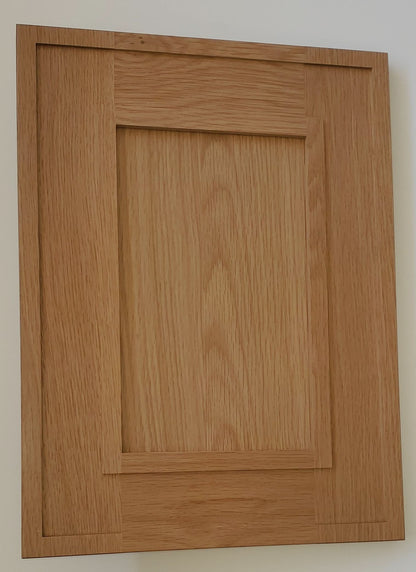 Natural oak elegant craftsman shaker double-door wall 12"–30" rta kitchen cabinet – installed kitchen view