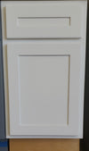 White Shaker 1/2" Overlay Spice Rack Pull Out Base Cabinet 9" & 12" Wide