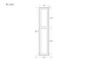 Pantry Dark Gray Inset Shaker Cabinet 93" Tall 18' Wide - Design