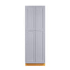 Pantry Light Gray Inset Shaker Cabinet 93" Tall 30" Wide
