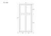 Pantry Cabinet 36" wide x 84" tall Light Gray Inset Shaker