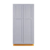 Pantry Cabinet Inset Light Gray Shaker 36" Wide x 84" Tall