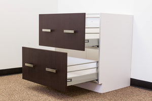 2 Drawer Base Modern Euro Slab Cabinet 12", 15", 18", 21", 24", 30" and 36" - RTA Wholesalers