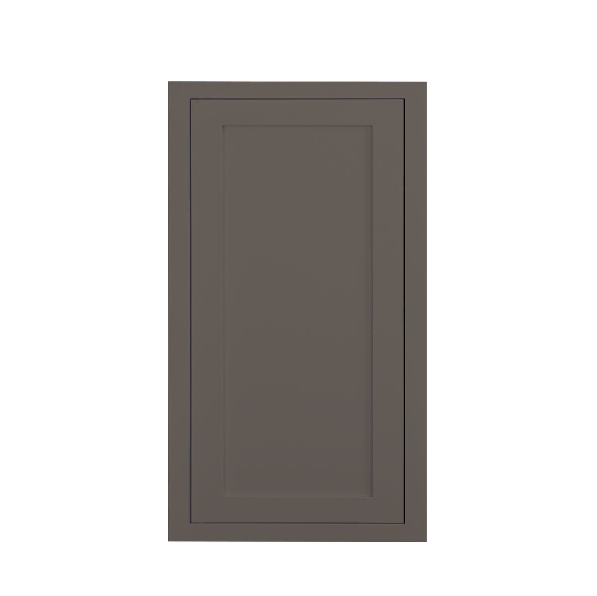30" Tall Dark Gray Inset Shaker Wall Cabinet - Single Door 9", 12", 15", 18" & 21" Wide - RTA Wholesalers