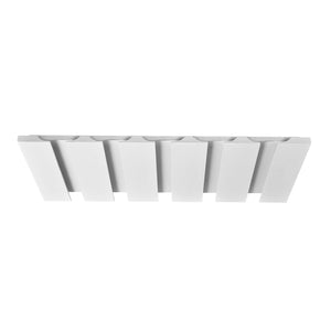 30" Wide Glass Holder Inset Snow White Shaker Shelf - RTA Wholesalers