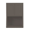 Microwave Cabinet Dark Gray Shaker Wall Cabinet 27" Wide 30" & 39" Tall - RTA Wholesalers