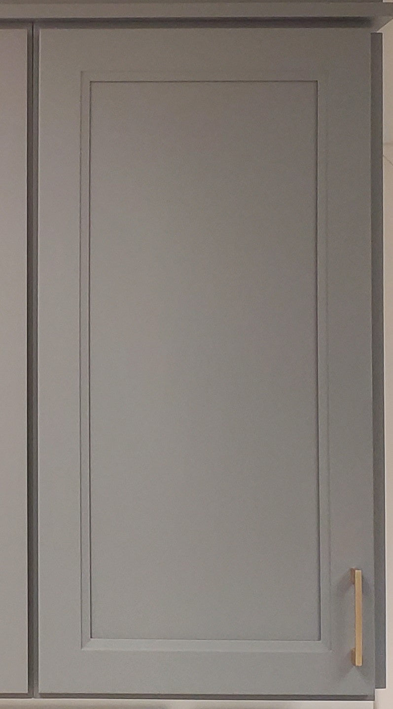 36" Tall Double Shaker Dark Gray Full Overlay Wall Cabinet - Single Door 9", 12", 15", 18", 21"