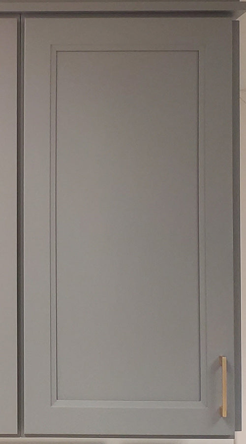 36" Tall Double  Shaker Dark Gray Full Overlay Wall Cabinet - Single Door 9", 12", 15", 18", 21"