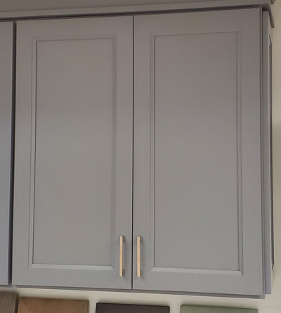36" Tall Double Shaker Dark Gray Full Overlay Wall Cabinet - Single Door 9", 12", 15", 18", 21"