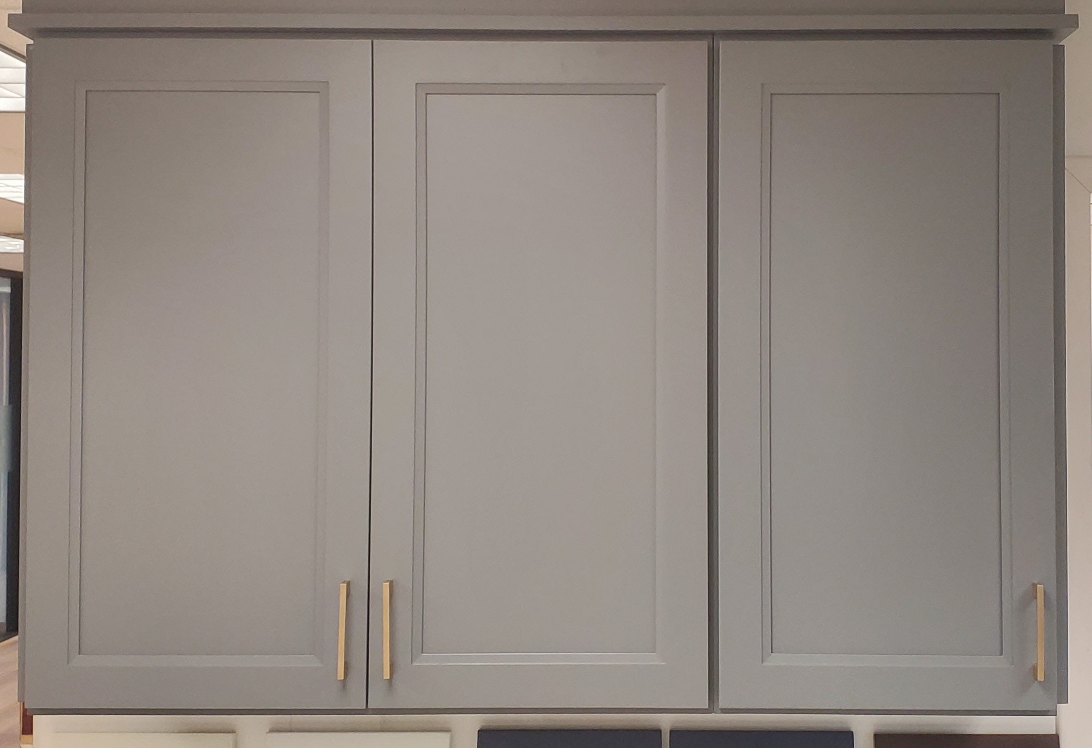 36" Tall Double  Shaker Dark Gray Full Overlay Wall Cabinet - Single Door 9", 12", 15", 18", 21"