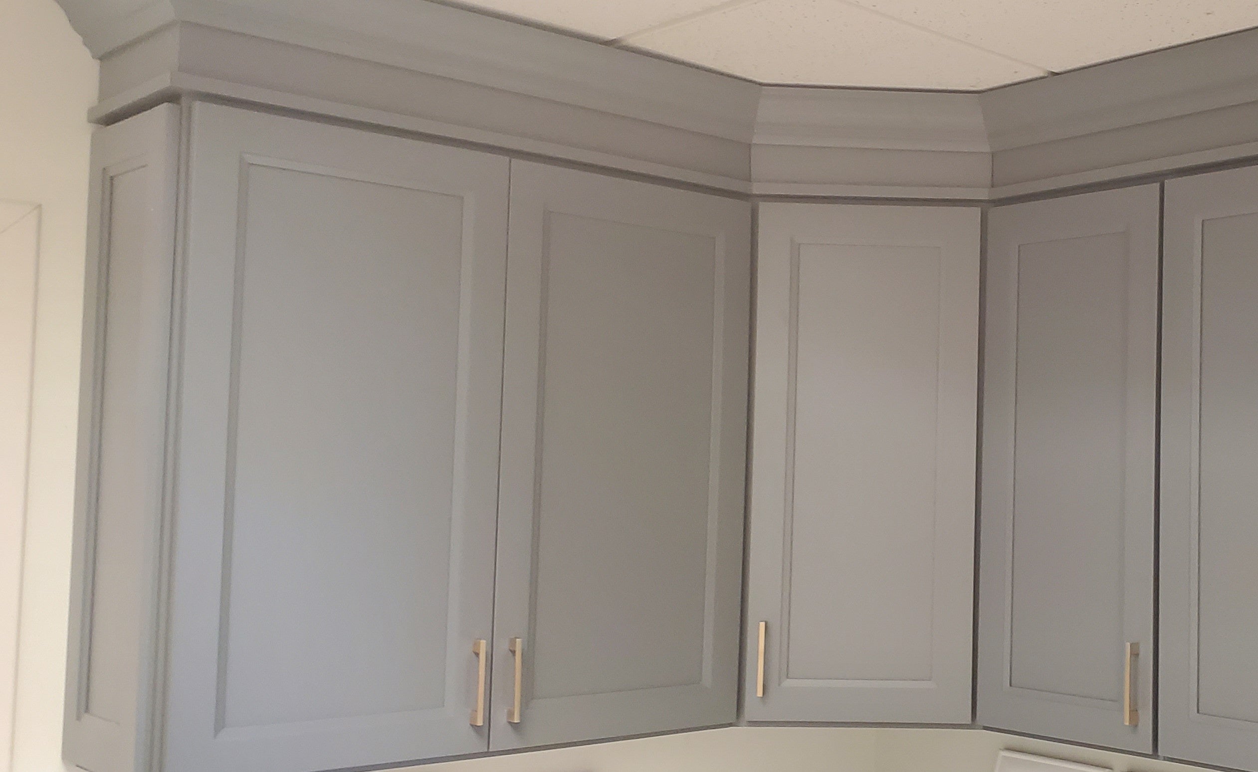 36" Wide 24" Deep Upper Double Dark Gray Full Overlay Wall Cabinet - Double Door 12", 15", 18", 21", 24"