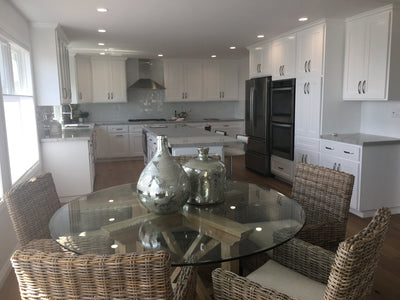 Base Cabinet White Shaker Sink Base 30", 33", 36", 42" Inset Kitchen Cabinets