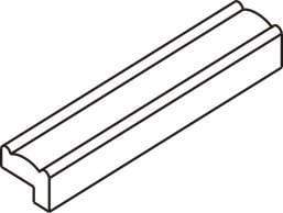 Light Rail Molding Vintage White Raised Panel Inset Cabinet Trim Pieces