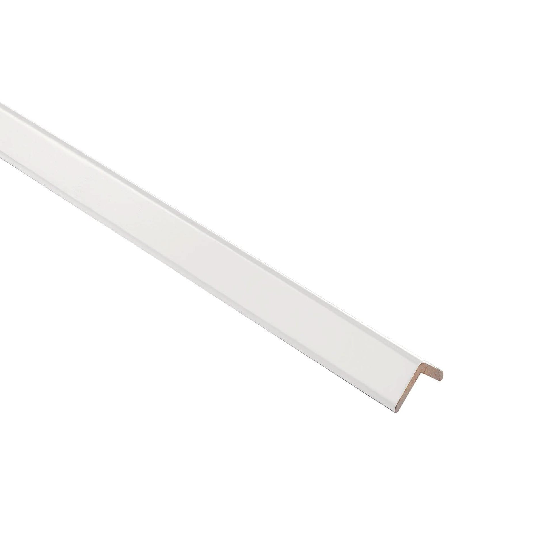 White Shaker 1/2" Overlay Outside Corner Molding Trim Pieces