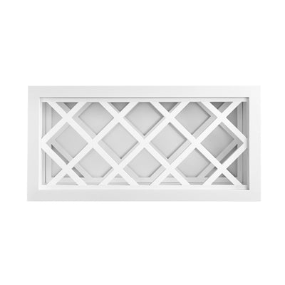 Wine Rack Inset Snow White Shaker 30" Wide by 15" Tall
