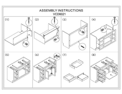 Bathroom Side Drawers Vanity Sink Base Vintage White Inset Shaker Cabinets - 21" Deep