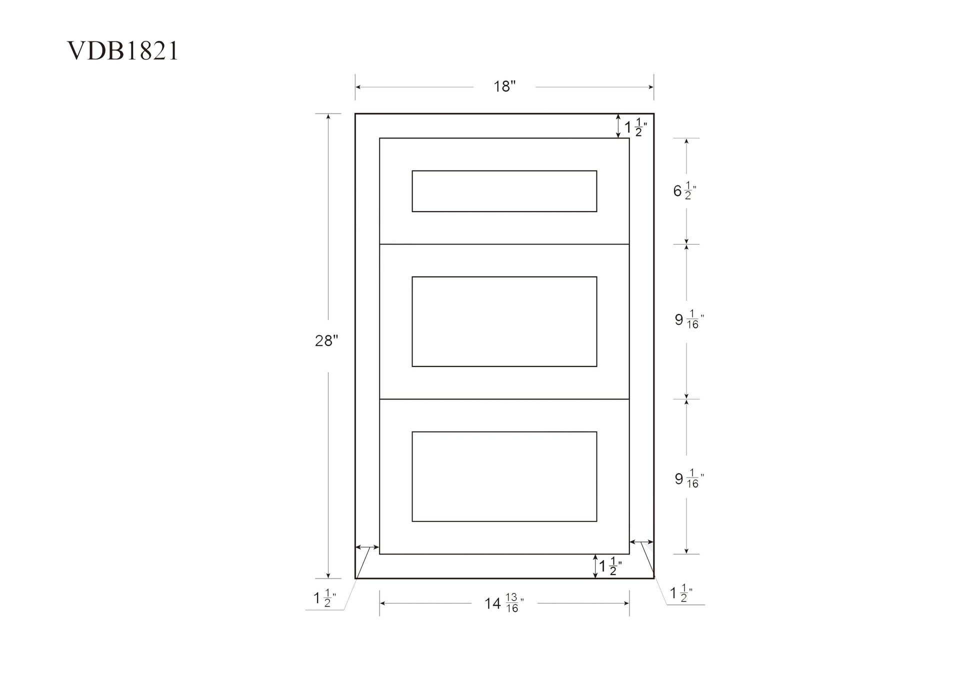 Base Cabinet Bathroom Vanity 3 Drawer Base Snow White Inset Shaker Cabinets - 21" Deep 12", 15" & 18" Wide Inset Kitchen Cabinets