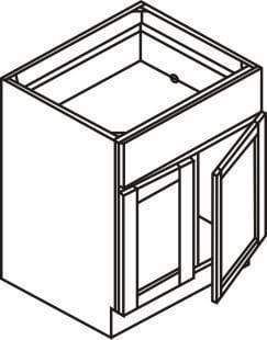 Bathroom Vanity Sink Base Vintage White Inset Raised Panel Cabinets