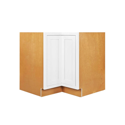 Lazy Susan Base Snow White Inset Shaker Cabinets 33" & 36"