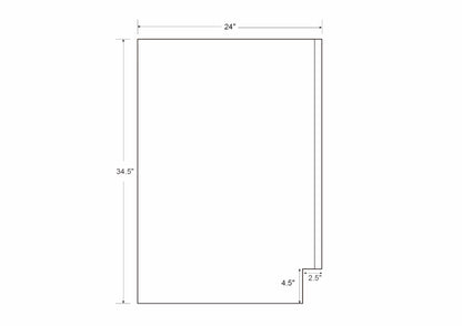 Sink Base White Oak Inset Shaker Cabinets 33", 36", 39" & 42"