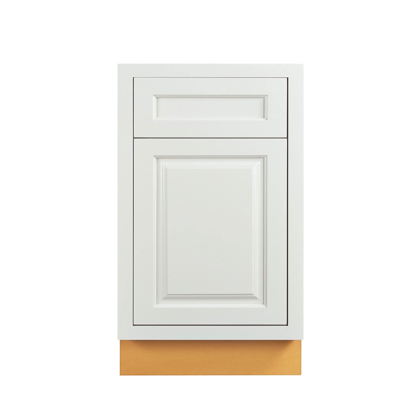 Vintage White Inset Raised Panel Base Cabinet - Single Door 9", 12", 15", 18" &  21"