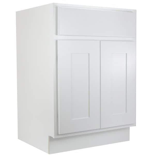 Base Cabinet White Shaker Base Cabinet - Two Doors 24", 27", 30", 33", 36" Inset Kitchen Cabinets