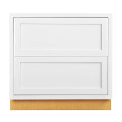 トップス draw drawers 2way tops white Drawer Base Cabinet - Two Drawers - 36