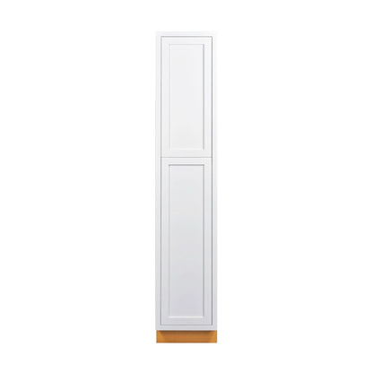 Pantry 93" Tall 18' Wide Snow White Inset Shaker Cabinet