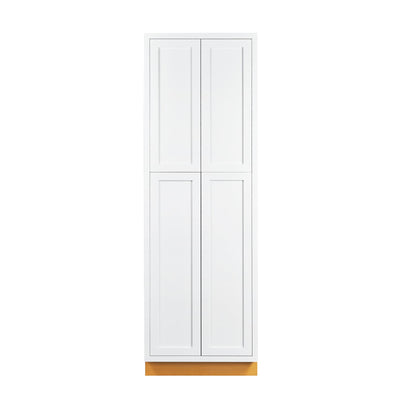 Pantry Snow White Inset Shaker Cabinet 93" Tall 24", 30" & 36" Wide