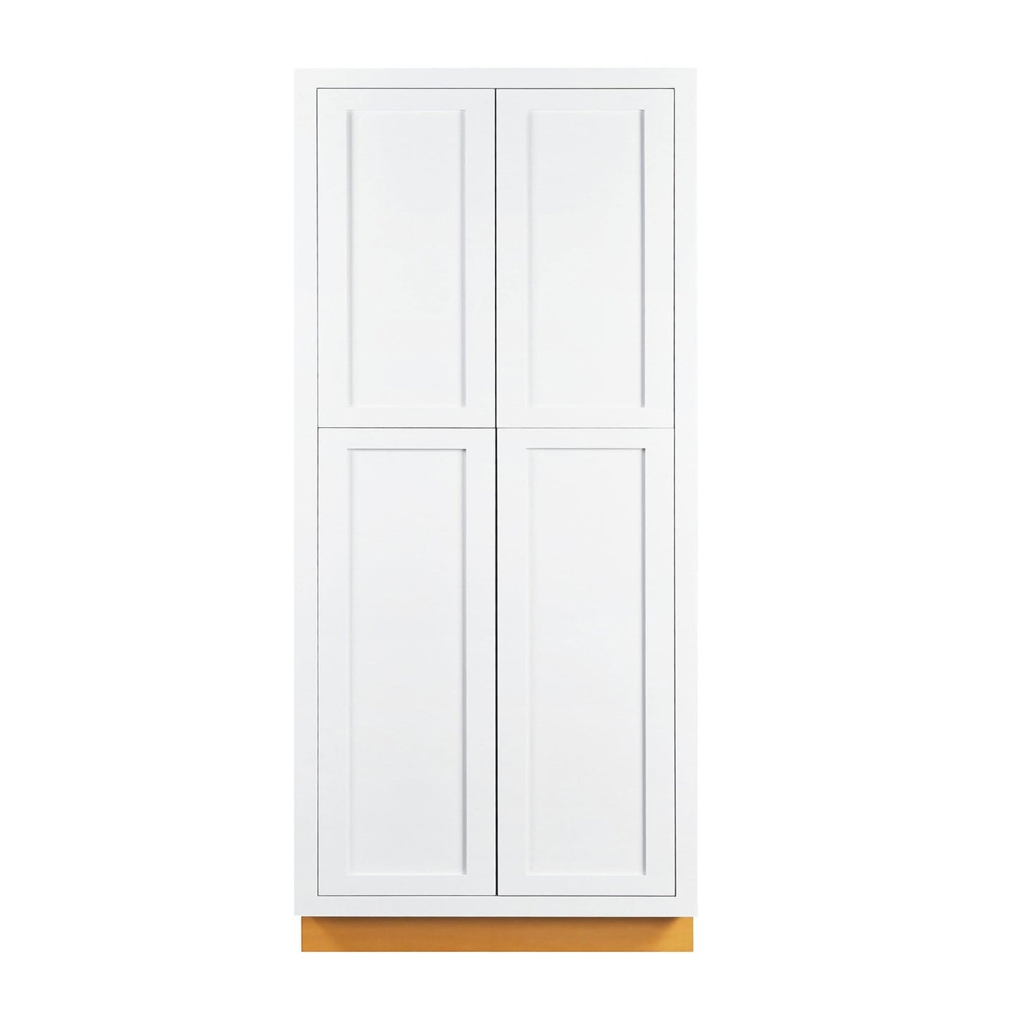Pantry 93" Tall 24", 30" & 36" Wide Snow White Inset Shaker Cabinet