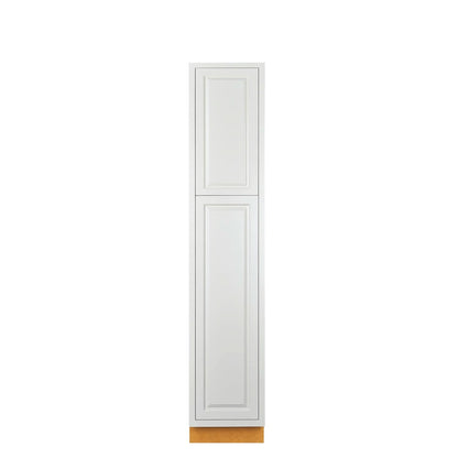 Pantry Vintage White Inset Raised Panel Cabinet 84" Tall 18' Wide