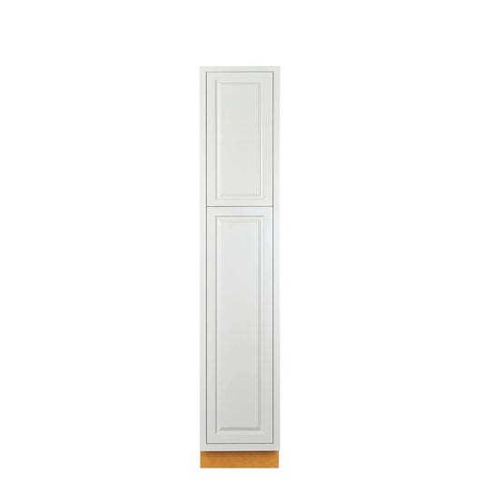 Pantry Vintage White Inset Raised Panel Cabinet 84" Tall 18' Wide